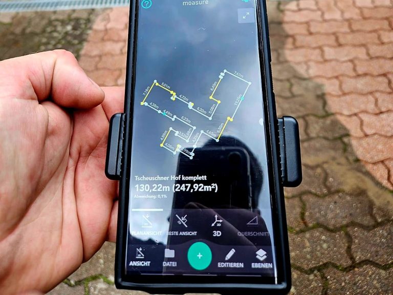 Aufmaß Quadratmeter