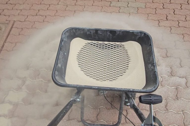 Steinfläche verfugen